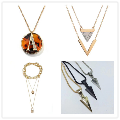 Metal zinc alloy,sliver,stainless necklace