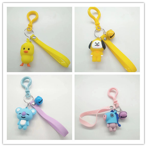Metal Plastic Mixed Keychains